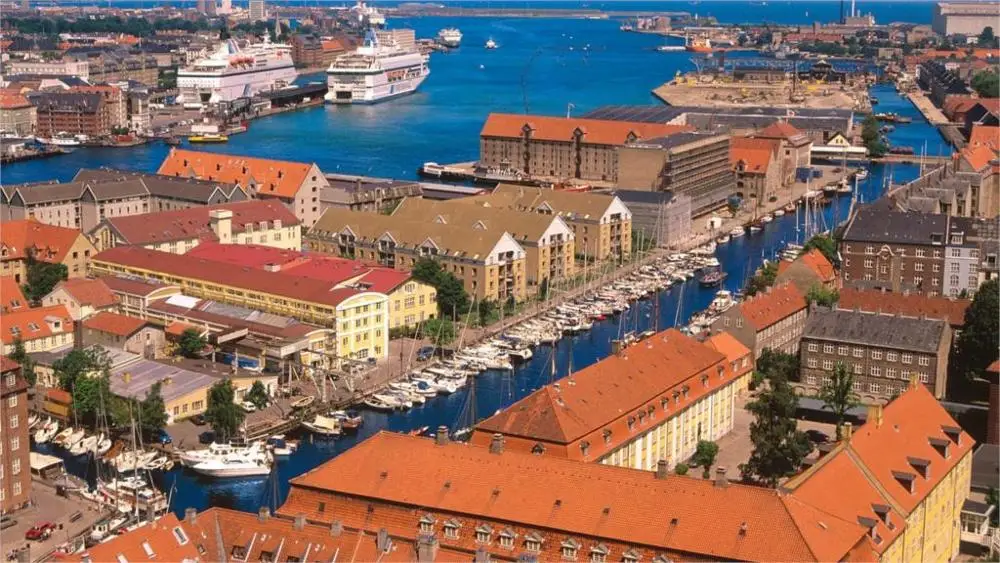 Здание copenher Harbor Дания город Европа 4 размера украшение дома холст печать плаката |