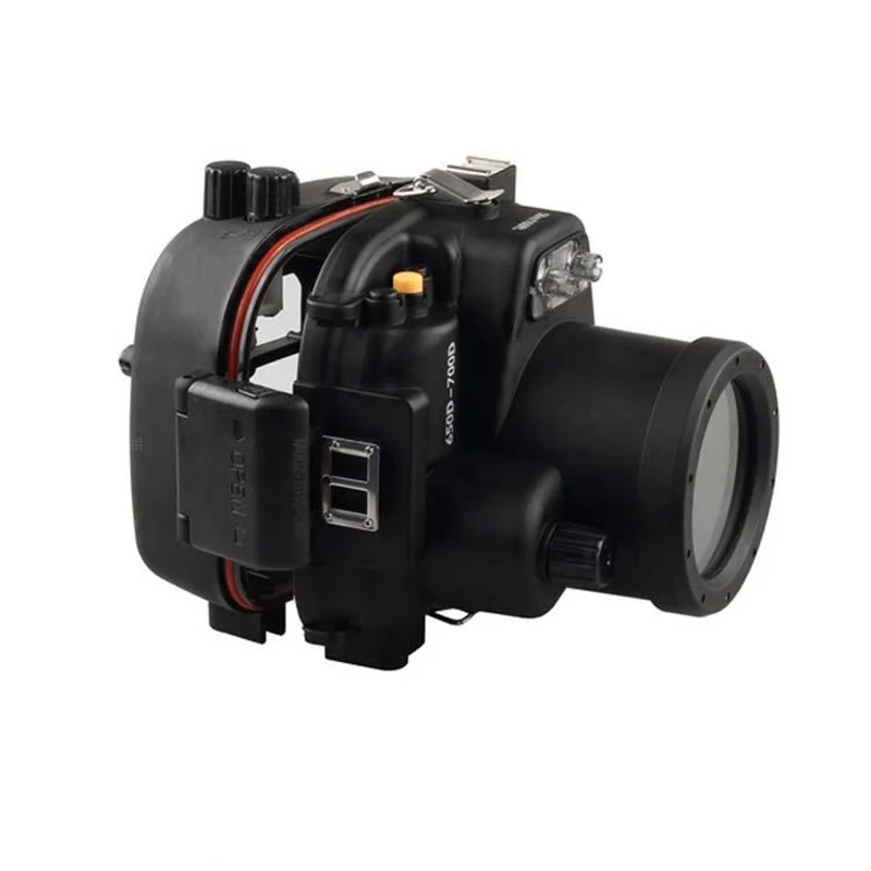  Meikon 40M/130FT Underwater Waterproof camera Housing Case for Canon EOS 650D 700D w/ Diving handle
