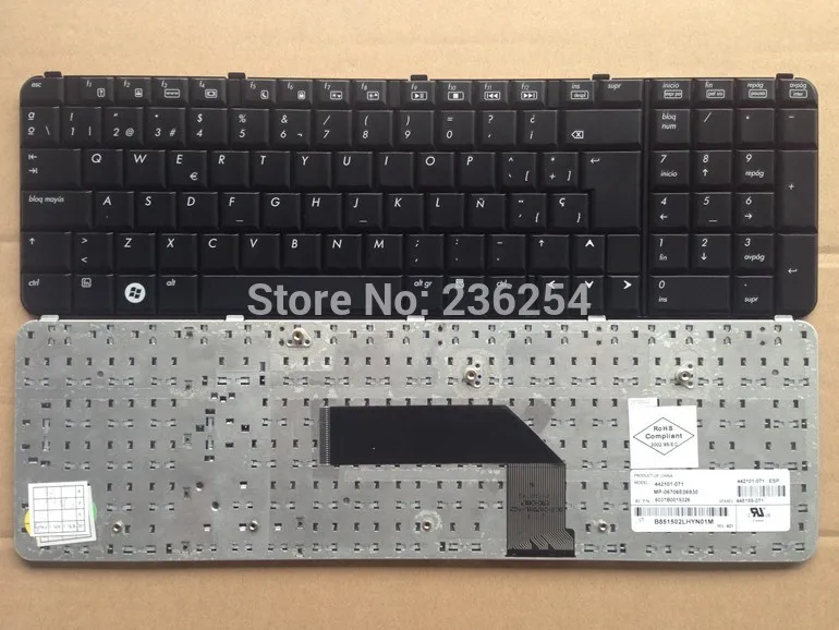 

New SP Spain keyboard for HP HDX9000 HDX9300 HDX9400 SP Black Laptop keyboard