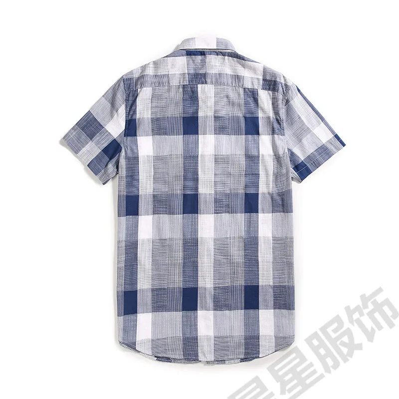 Плюс 8XL 6XL 5XL Новое поступление летняя Высококачественная Мужская рубашка модная брендовая мужская одежда с короткими рукавами рубашка camisa masculina