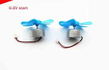 

1 pairsX Micro DC motor,300 low voltage 0.5V start,5V 6V diy FAN motor