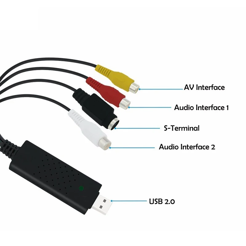 Горячая Распродажа USB 2 0 E7WIN видео ТВ DVD VHS DVR адаптер захвата Usb устройство
