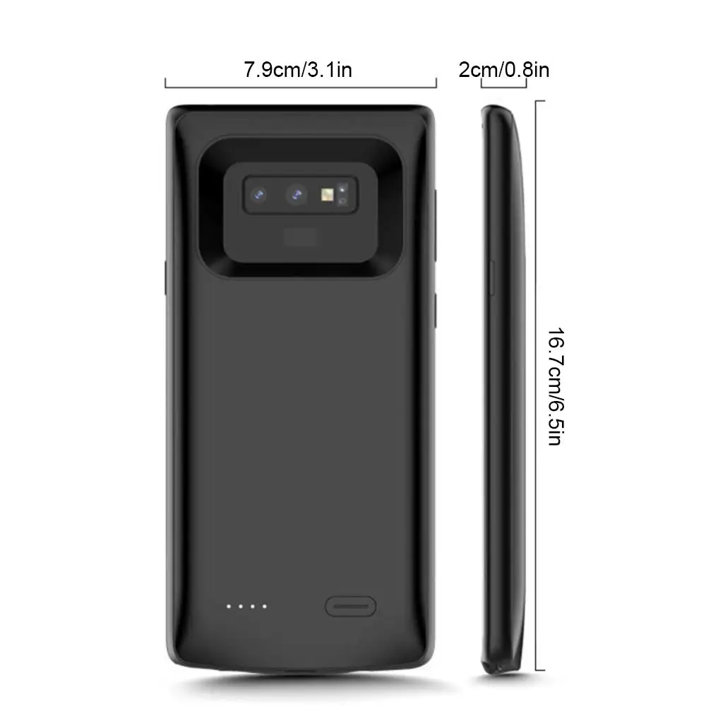 Leioua Rondaful Battery Case For Samsung Galaxy Note 9 Mobile Case Back External Power Bank Rechargeable For Samsung Galaxy S8