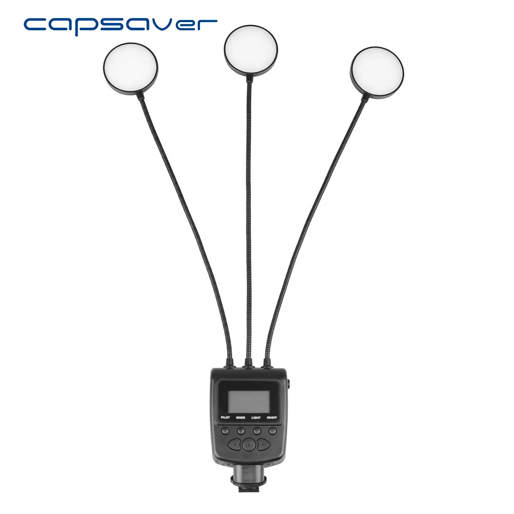 

capsaver ML-3E Macro LED Ring Flash Light Speedlight for Sony Cameras Flexible Metal Tube Close-up Flashlight 36 LEDs GN31