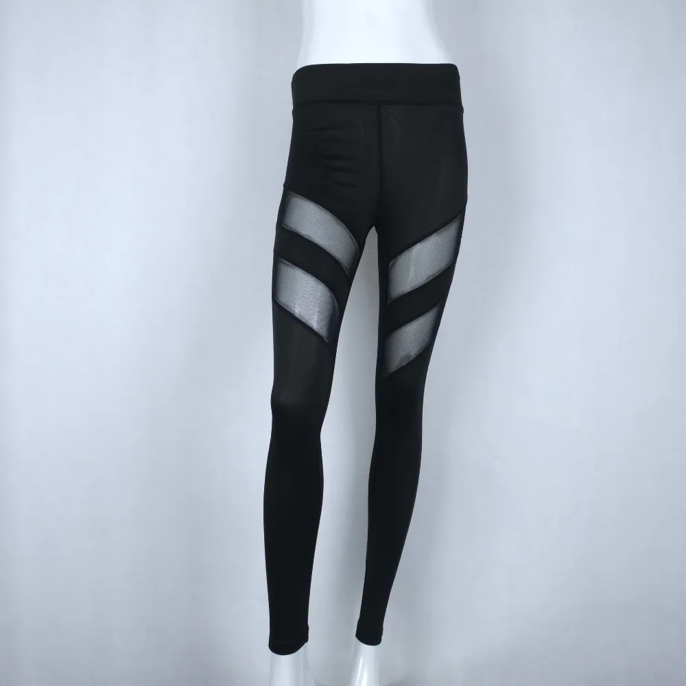 2018 Brand Sexy Women Leggings Gothic Insert Mesh Design