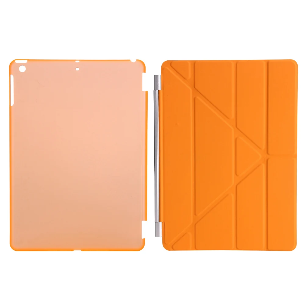 Для нового iPad / 9,7 дюймов чехол с несколькими стойками, смарт-чехол для Apple, iPad 9," с функцией автоматического сна/пробуждения A1893 - Цвет: orange