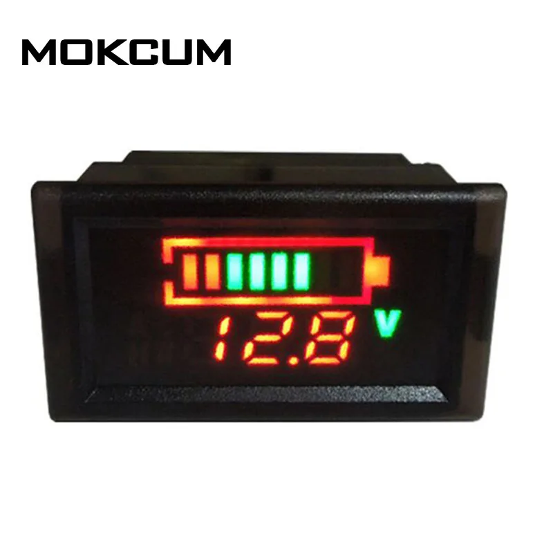 

12V Double Display Digital Voltmeter Voltameter Power Indicator For Lead Acid Lithium Battery Digital Voltage Meters indicator