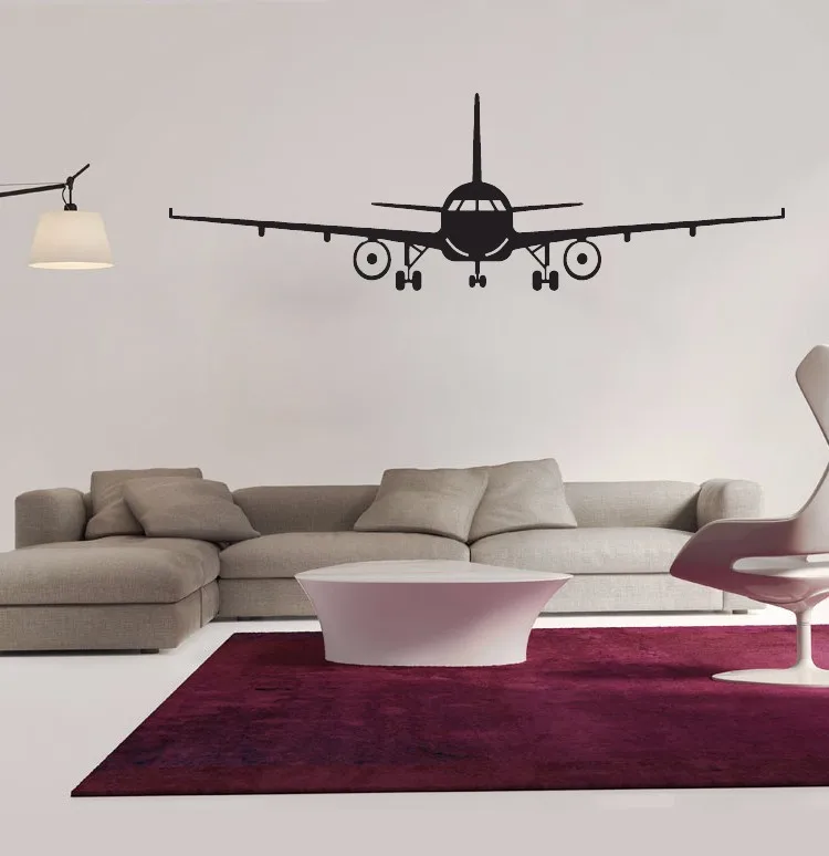 Airplane Wall Stickers Muraux Decor Art Decal Airplane Wall Stickers Muraux Decor Art Decal Decoration Vinyl Removable Helicopter Wallpaper In From Home