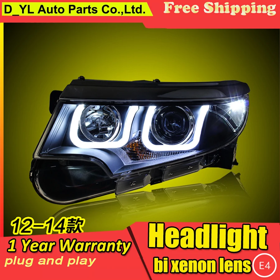 Best Offers Car Styling Headlights for Ford Edge 2012-2014 LED Headlight for Edge Head Lamp LED Daytime Running Light LED DRL Bi-Xenon HID