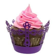 8*5*5,5 см 100 шт. горячая лазерная резка обертка для кексов форма для порционной выпечки полый бумажный торт чашка DIY для выпечки фонданта формы вечерние 5zSH167