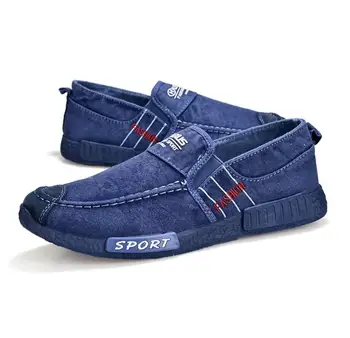 

2020Mens Breathable Casual Shoes zapatillas hombre Jeans Canvas Shoes Slip Fashion Flats Loafer espadrilles men Soft sole sneakr