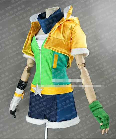 LOL Riven Gaming Warrior Uniforms Cosplay Costume Free Shipping + Headphone