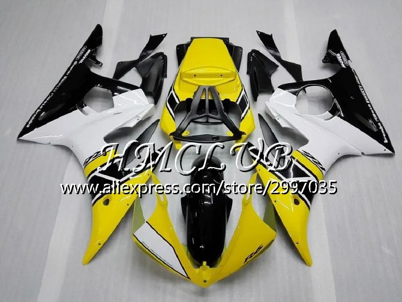 Корпус для YAMAHA YZF-R6 03 04 05 YZF600 YZF R6 2003 2004 2005 14HC. 8 YZF 600 R 6 YZF-600 YZFR6 03 04 05 обтекающее голубое пламя комплект - Цвет: No. 16