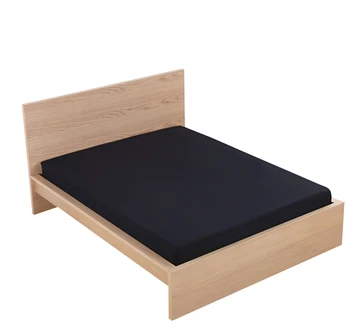 

100% Polyester Bed Sheet Solid Color Fitted Sheet Polyester Sheets on An Elastic Band Hot Sale Bed Linens 140CMX200CM 25
