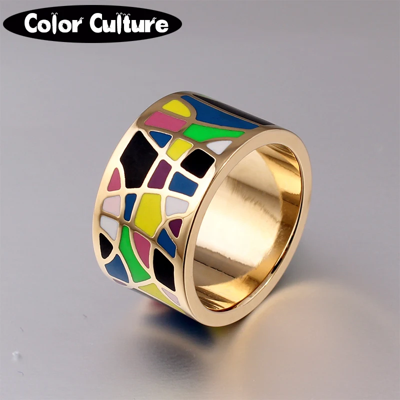 

femme Rings for Women Gold-color Design The Rich and Colorful Fashion Scarf Rings