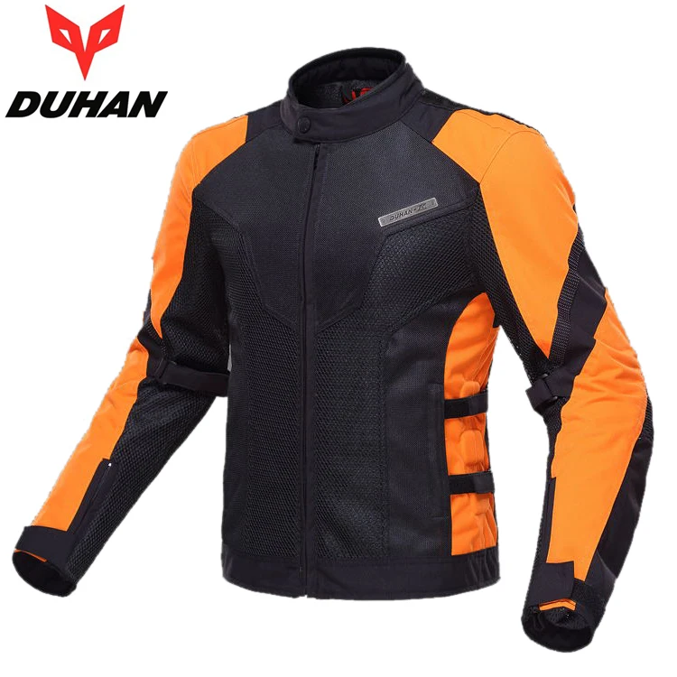 

DUHAN Summer Men Motorcycle Touring Racing Jacket Coat Breathable Mesh Cloth Motocross Off-Road Motorbike Street Racing Clothing