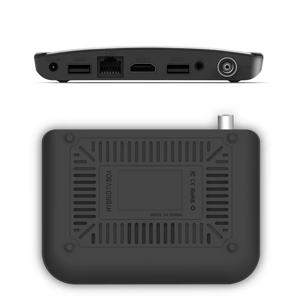 DVB-T2 Smart TV Box Android 7.1 Amlogic S905D 1G ROM 8G RAM 2.4G WIFI 4K H.265 DVB T TV Receptor M8S Plus DVB Media Player