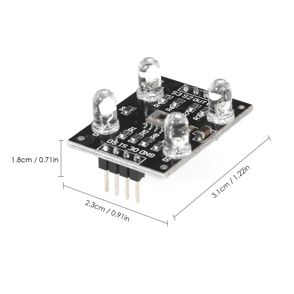 TCS230 TCS3200D распознавание цвета Сенсор модуль Цвет детектор для MCU Arduino DC 3-5 V Вход