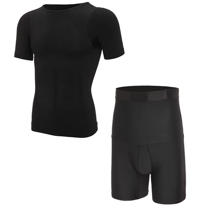 

MISS MOLY Mens Compression Shirt Slimming Body Shaper for Men Seamless Tank Top Shapewear Vest Shirt Abs Abdomen Slim