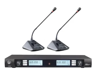 

Bolymic DUAL CHANNELS UHF DESKTOP WIRELESS CONFERENCE MICROPHONE SYSTEM