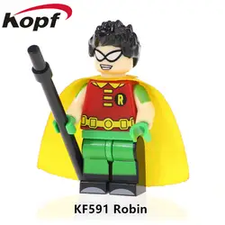KF591 одной продажи рисунках Super Heroes Зверь Мальчик Робин действие киборг кирпичи Starfire строительные блоки для детей игрушки лучший подарок