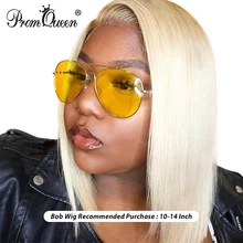 Brazilian Hair 613 Blonde Lace Front Wig Short Bob Lace Front Human Hair Wigs For Black Women 1B613,1B ,613 Lace Front Wig
