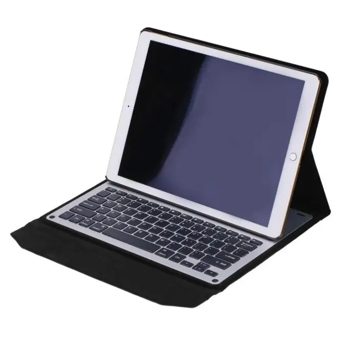 Ультра алюминиевый Bluetooth клавиатура с кожаный чехол для IPad Air2 9.7 дюйма ap7