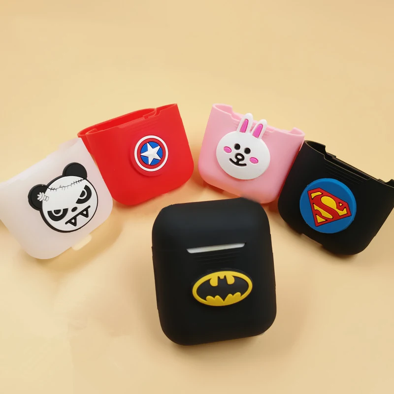 

RBAYSALE For Airpod Case Silicone Cover Portable Earphone Accessories For Airpods Case For Apple Headphone Cover Cartoon Fashion