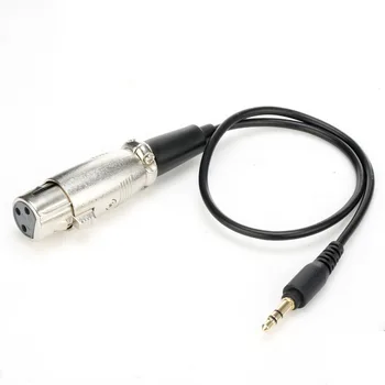 

XLR Female to 3.5mm Microphone Cable, Unbalanced Female XLR to 3.5mm (1/8 Inch) TRS Stereo Mini Jack AUX Cord Audio Cable Adapt