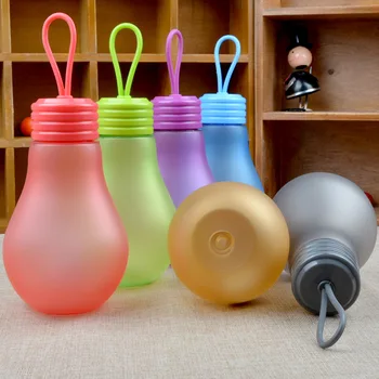 

500ML Lamp Bulb Frosted Sports Bicycle Water Bottle BPA FREE Unbreakable Plastic Camping Kettle Bike Bottle