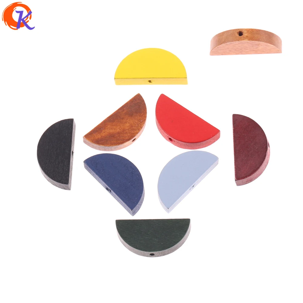 

Cordial Design 300Pcs 12*25MM Jewelry Accessories/Wood Beads/Environmental Paint/Half Round Shape/DIY/Hand Made/Earring Findings