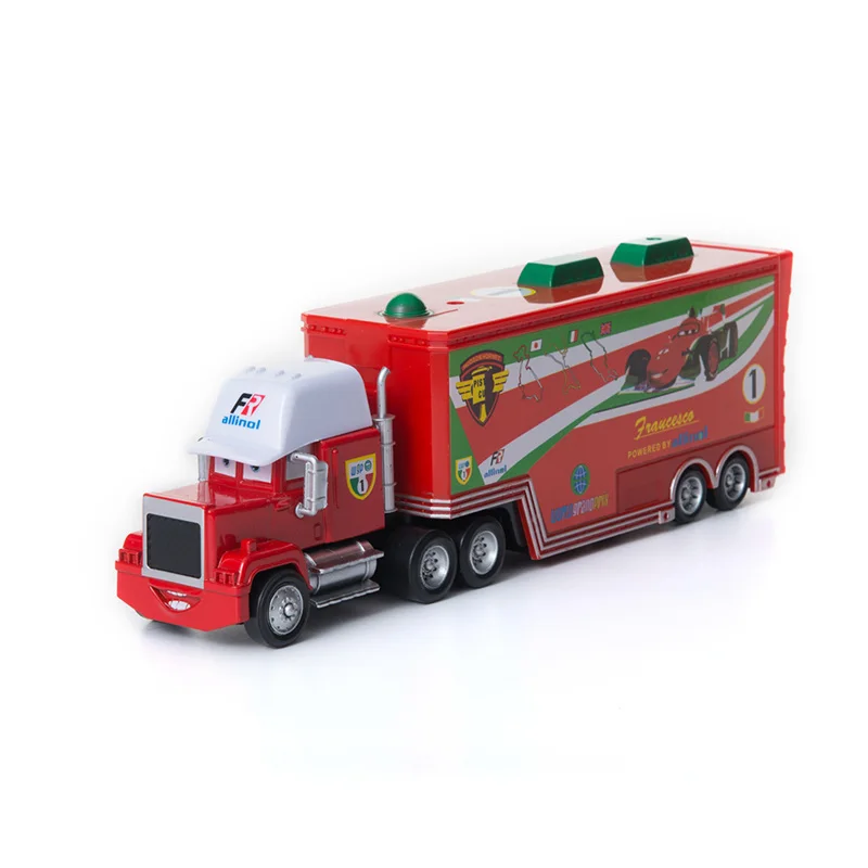 Disney Pixar Cars 2 3 игрушки № 101 Mack Uncle Truck Lightning McQueen Jackson Storm 1:55 литой модельный автомобиль игрушка детский подарок - Цвет: NO. 1 Truck