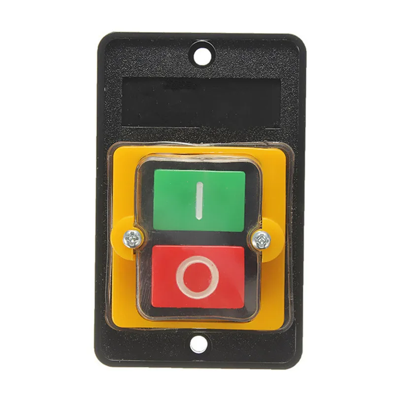 

10A 250V 380V On Off WaterProof Push Button Switch for Cutting Machine drill Switch Plastic Motor Best Price