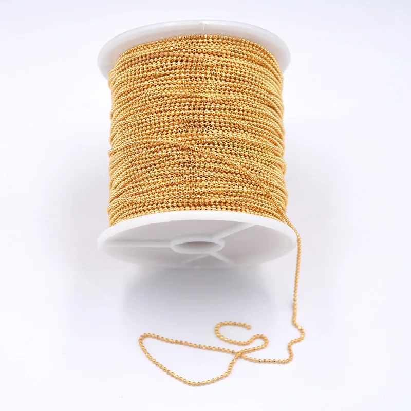 Swagpick Lot 88meter/roll 1.2DC 18 K Gold Stainless Steel Strong Chain Jewelry Finding Marking DIY Nail Art Decorations | Красота и