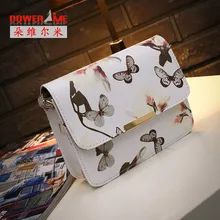 DOWERME 2016 neue frauen tasche Korean mode blumen kleine quadratische tasche narzisse lünette blume verdreht umhängetasche 2