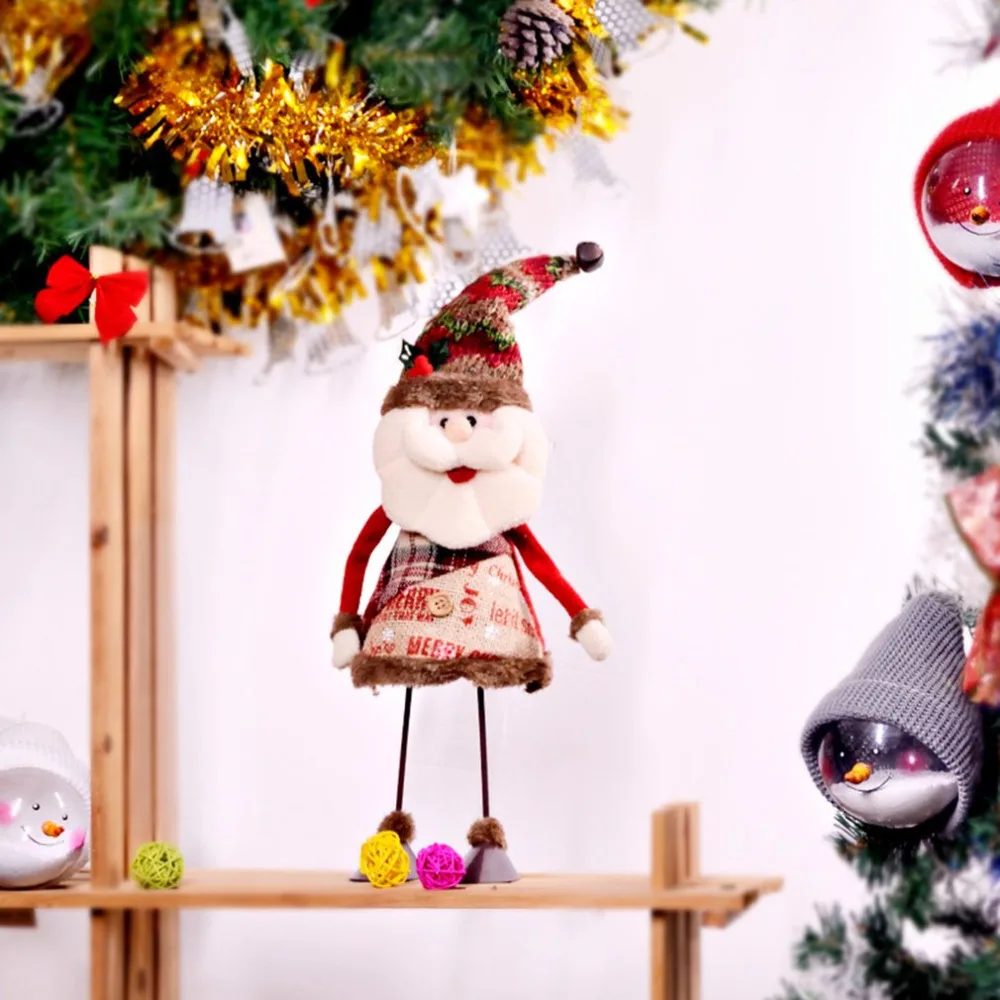 

2018 new Dynamic Swinging Santa Snowman Decoration Fabric Doll Christmas Decoration Gift Christmas Stuff Table Decodropshipping