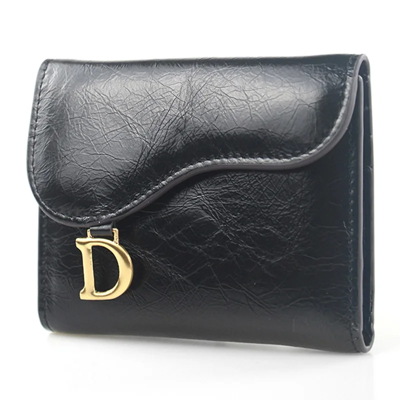 

Womens Wallets and Purses Genuine Leather Short Wallet Women Fashion Luxury Brand Solid Hasp Organizer Wallet Money Bag New 2019
