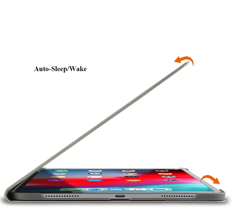 Умный чехол для iPad Pro 12 9 2018 ретро Чехол из искусственной кожи с подставкой Apple