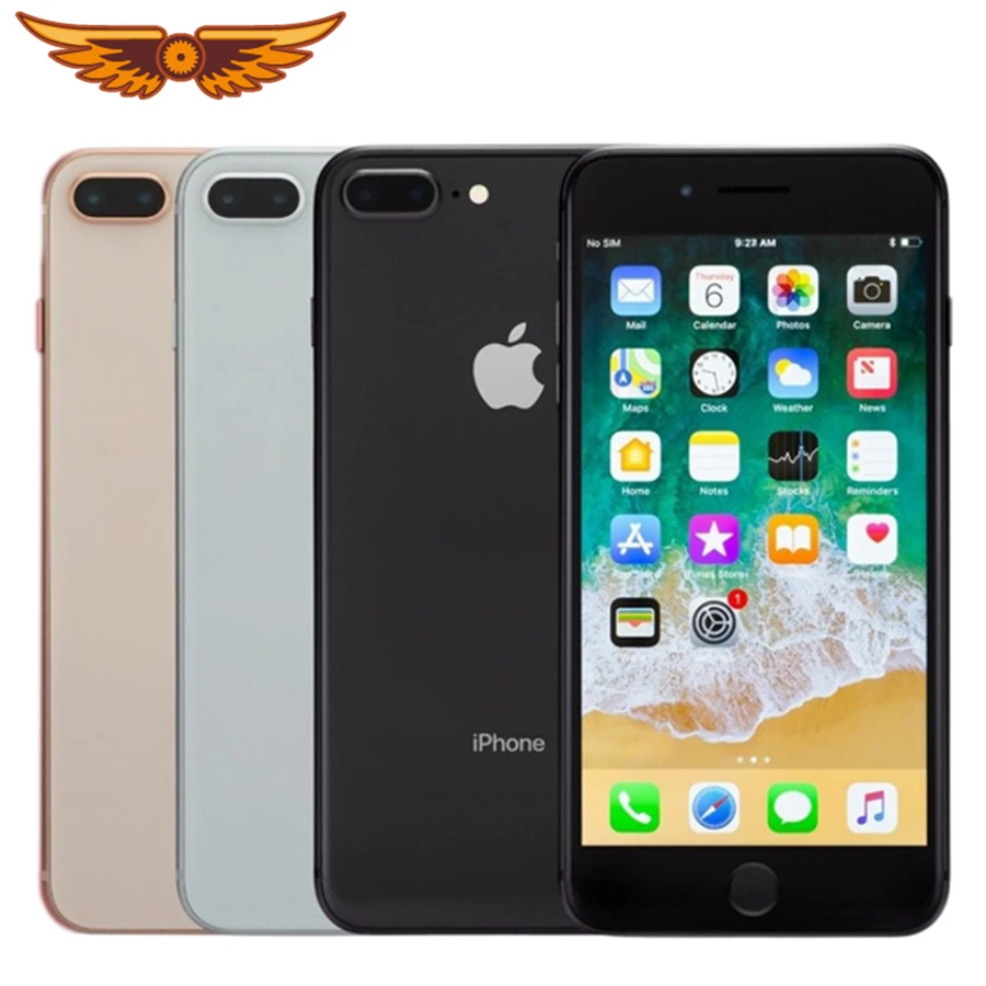 オリジナルロック解除アップル iPhone 8 プラス 5.5 インチヘキサコア 3 ギガバイトの RAM 64 ギガバイト ROM IOS LTE 3D タッチデュアルリアカメラ 12MP 携帯電話|携帯電話| - AliExpress
