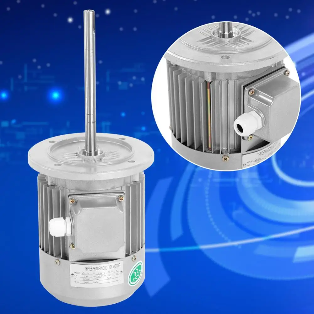 

KL-370 1400rpm 220/380V Three Phase Motor 370W Aluminum Alloy Housing 3 Phase Motor