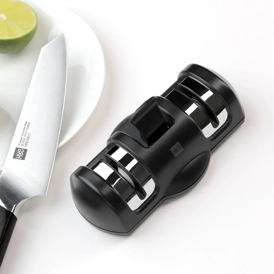 

Xiaomi Mijia Huohou Knife Sharpener 2 Stages Double Wheel Sharpener Whetstone Sharpener Tool for Kitchen Knife