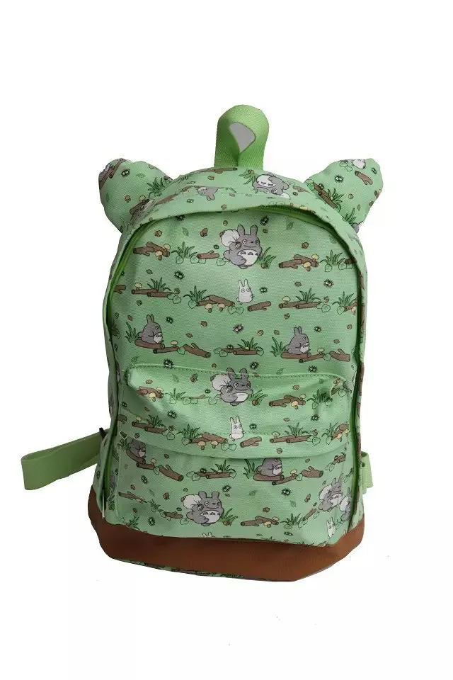 354# Хаяо Миядзаки Мой сосед Тоторо семь цветов анимационный рюкзак, Детский рюкзак с принтом, повседневный плюшевый рюкзак на плечо/ba