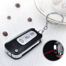 Креативная модель ключа автомобиля Вольфрам турбо USB Зажигалка сенсорный переключатель Зажигалка сигареты для курения Электронная зажигалка