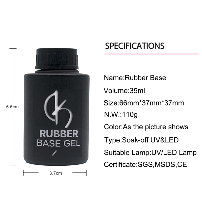 Online Neue 35ml Tränken Weg Nagel Basis Mantel Gummi Top Mantel Für Nägel Große Flasche UV Semi permanent Gel lack Nagel Kunst Dicke Gellak Primer