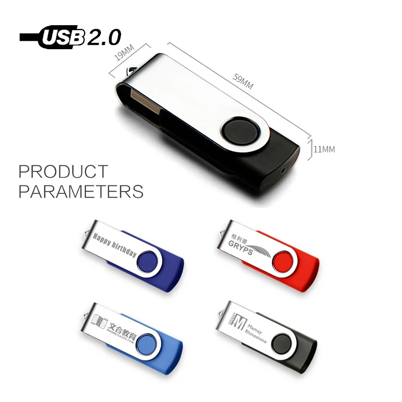 Горячая продажа поворотный модель Usb флэш накопитель U диск 4 ГБ 8 16 32 64 Гб 128 Pendrive