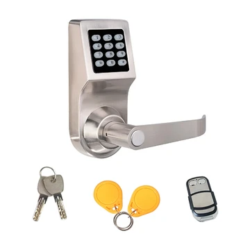 

Digital Keypad Door Lock Remote Control + Password+Card+Key Spring Bolt Smart Electronic Lock