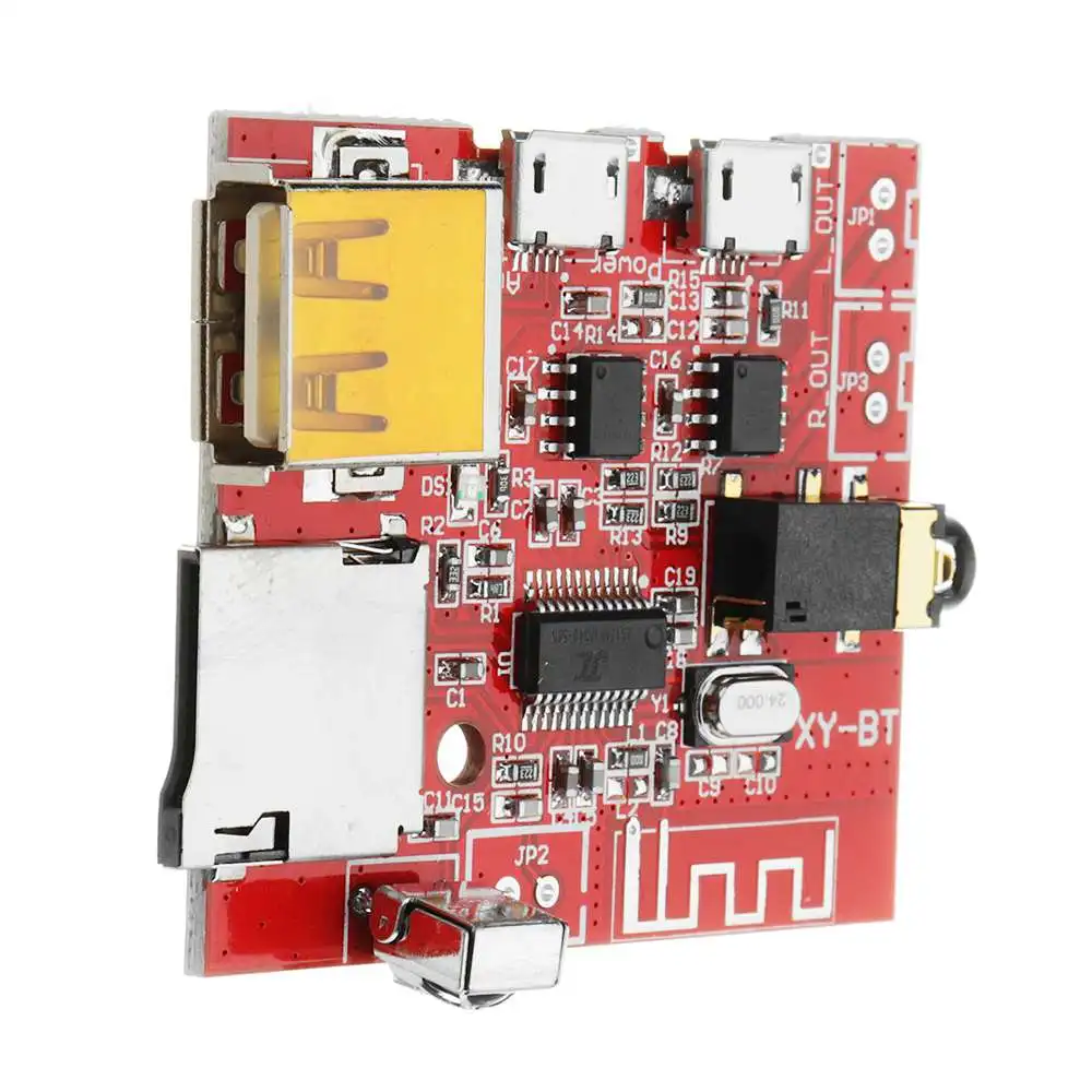 CLIATE 1 шт. bluetooth 4,1 MP3 WAV декодер аудио приемник модуль Плата 3 Вт динамик усилитель DC 3,7 в до 5 В