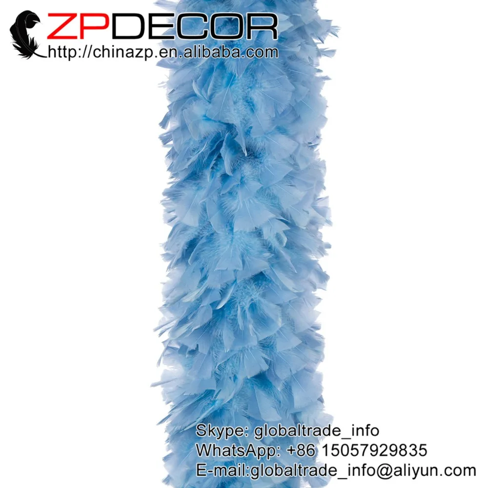 Star Blue - Periwinkle 150 Gram Turkey Feather Boas - Turkey Ruff - School Colors - Strippers - Halloween Costumes - Dancers - Performers (3)