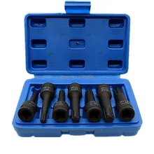 7 шт. 3/8 дюймов квадратные перфоратор рибе розетка с алмазным напылением для RT6 RT7 RT8 RT10 RT11 RT12 RT13 Хромомолибденовая сталь бит сокета ключ, дюймовый стандарт