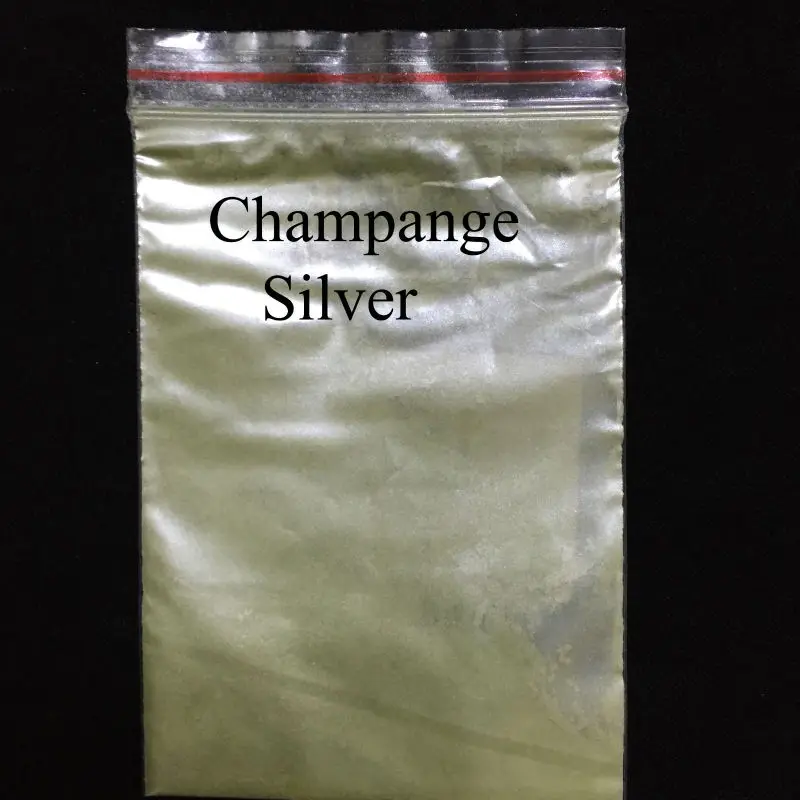 Champange серебряный жемчуг пигмент краситель керамический порошок краска покрытие для крафт окрашивания кожи никогда не выцветает 50 г в упаковке